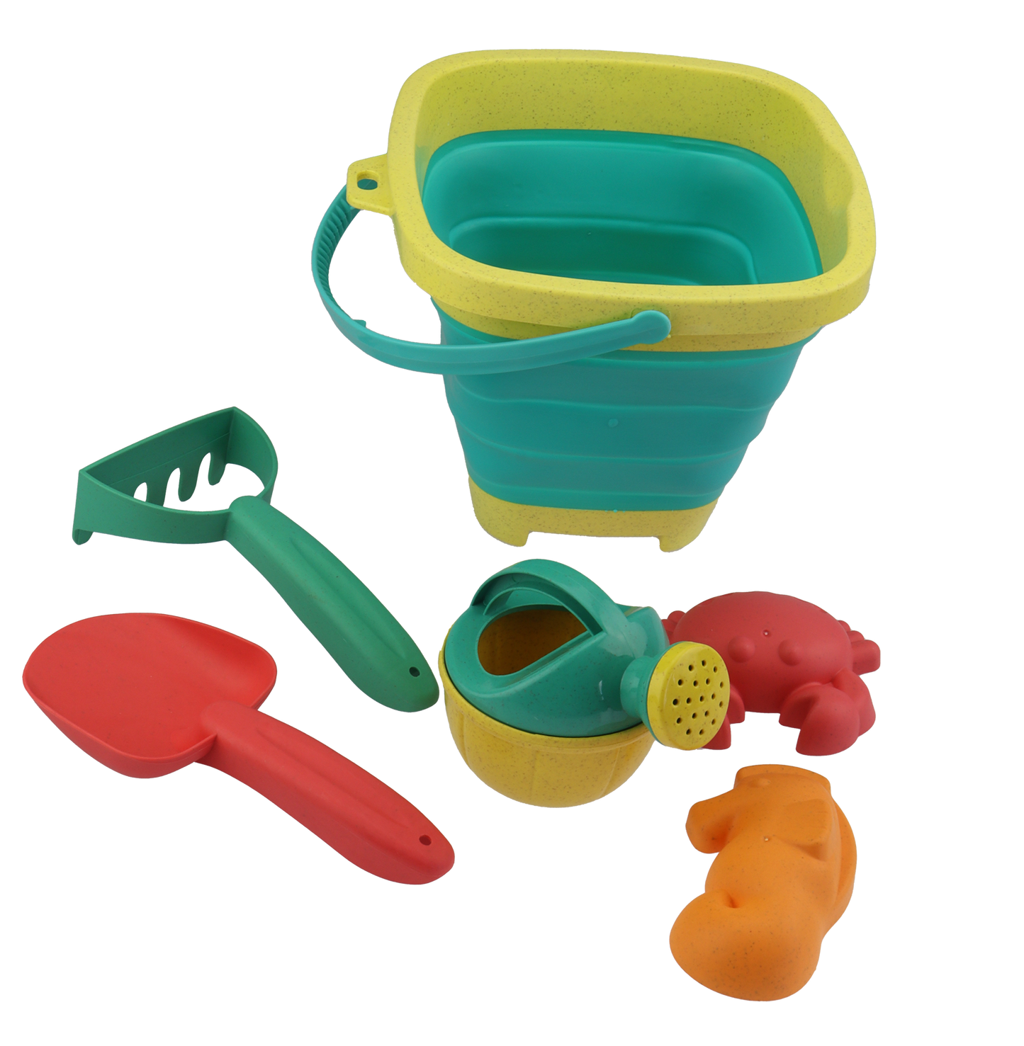Bøtte 6 deler - Wheat Straw - Strandlekesett - BPA-fri - 3år+
