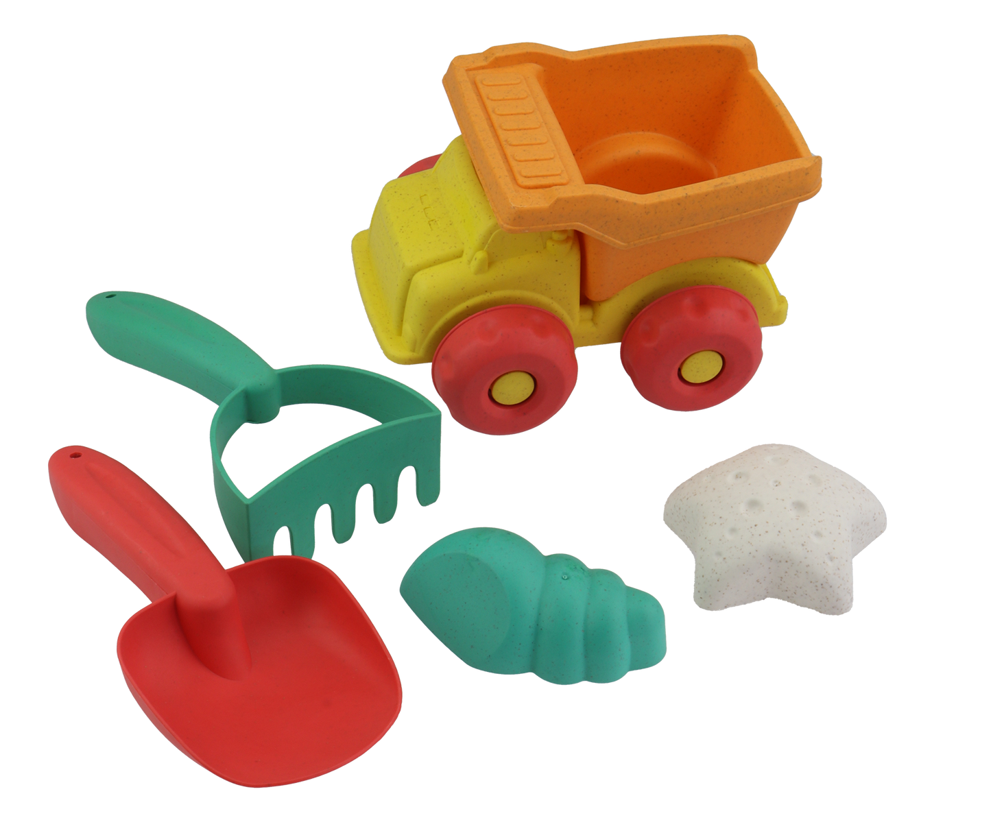 Lastebil 5 deler - Wheat Straw - Strandlekesett - BPA-fri - 3år+