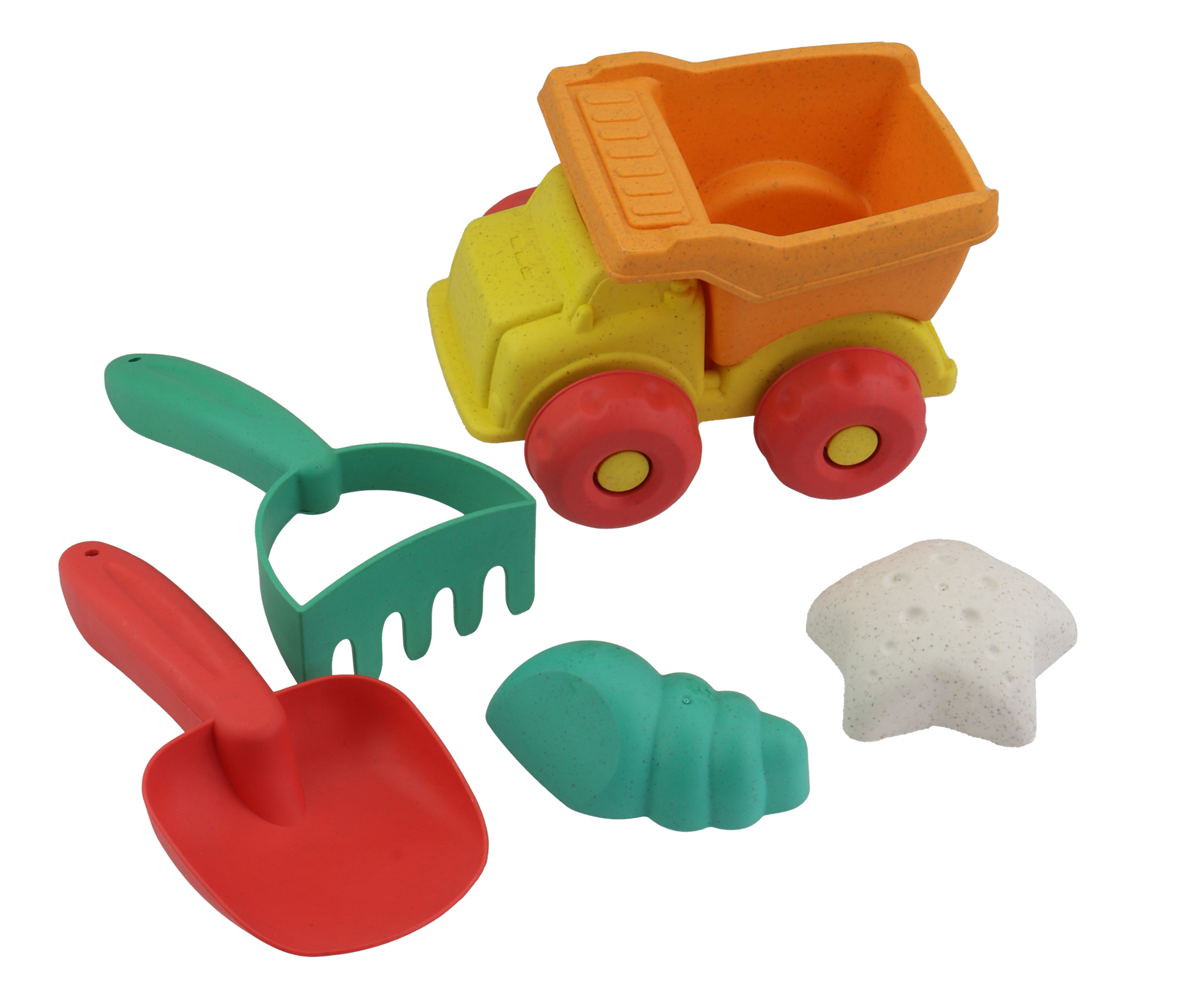 Lastebil 5 deler - Wheat Straw - Strandlekesett - BPA-fri - 3år+