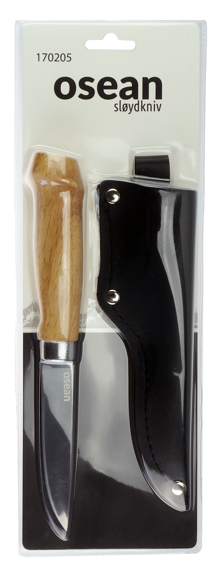 Osean Sløydkniv - Rustfri - Slirekniv