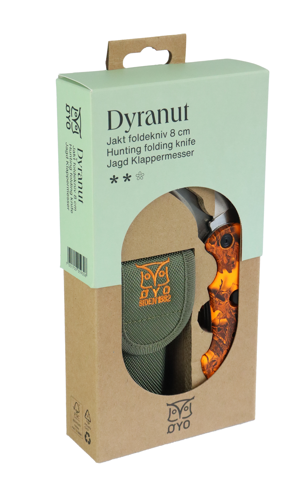 Øyo Kniv Dyranut - Foldekniv - Jakt