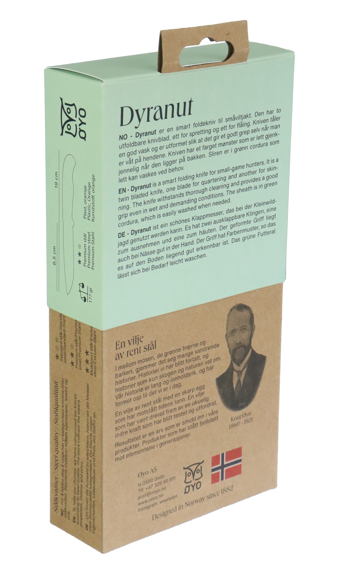 Øyo Kniv Dyranut - Foldekniv - Jakt