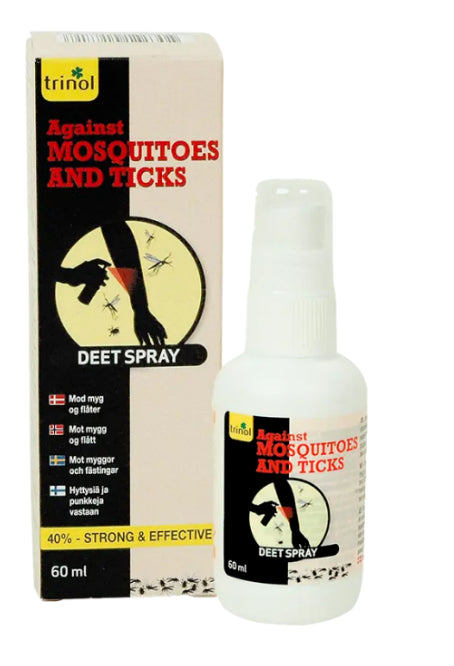 Trinol DEET Spray mot Mygg & Fått - Myggspray - 60ml - 40% DEET