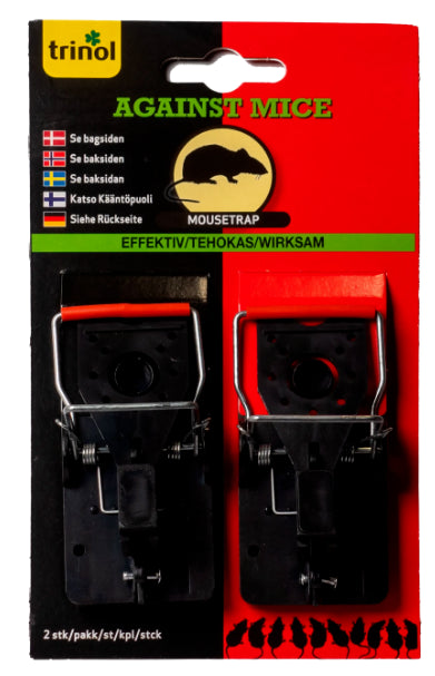 Trinol Musefelle 2pk – Plast/Metall – Effektiv Musefelle