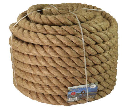 Tau Jute – Naturlig Hampetau – Kveil – 4–32 mm