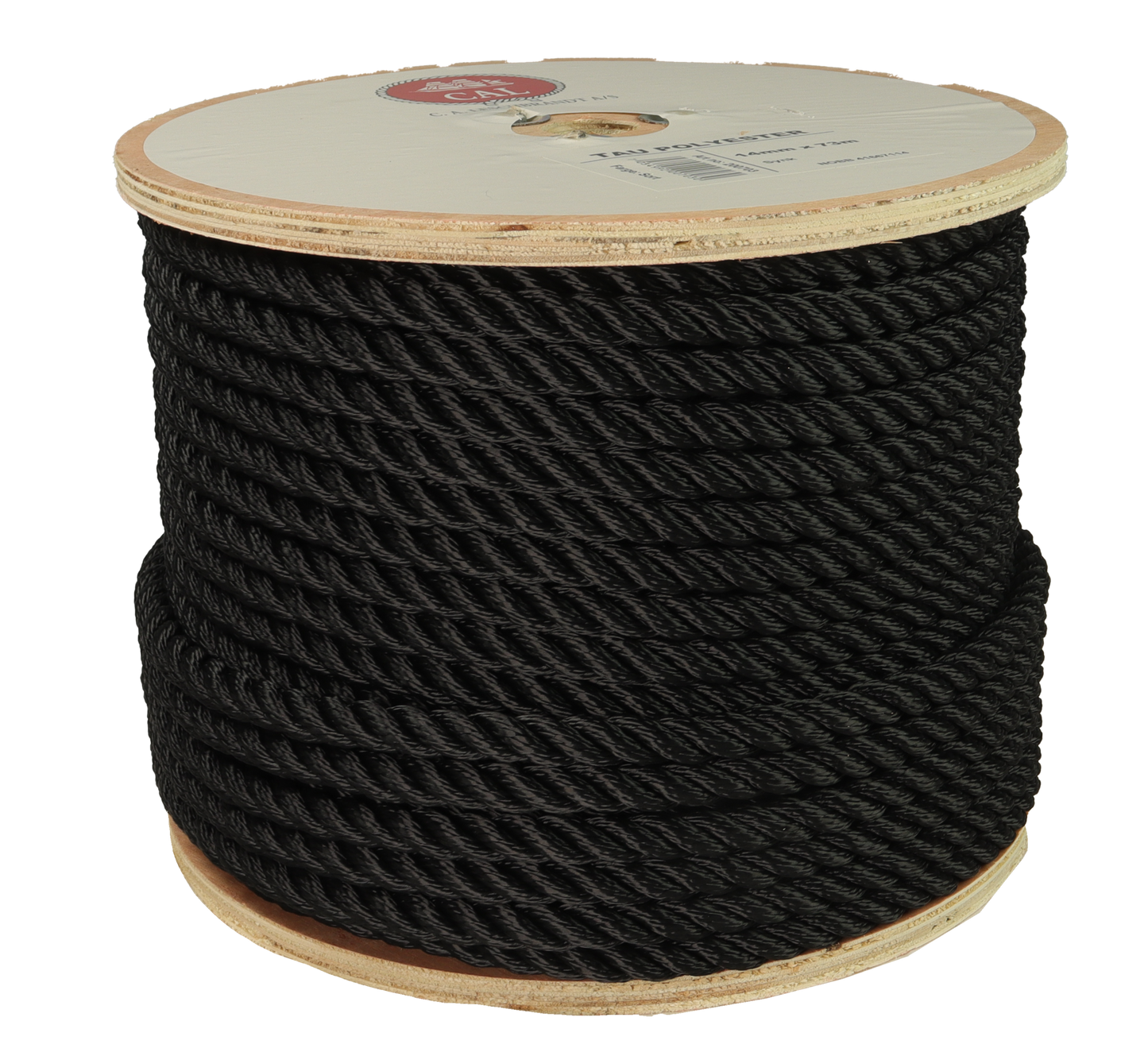 Tau Polyester - Sort - Spole