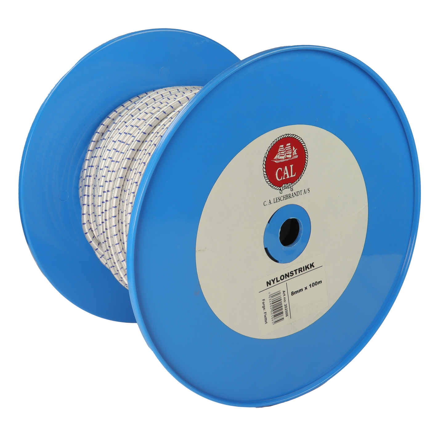 Nylonstrikk - Shock Cord - Spole - 100m