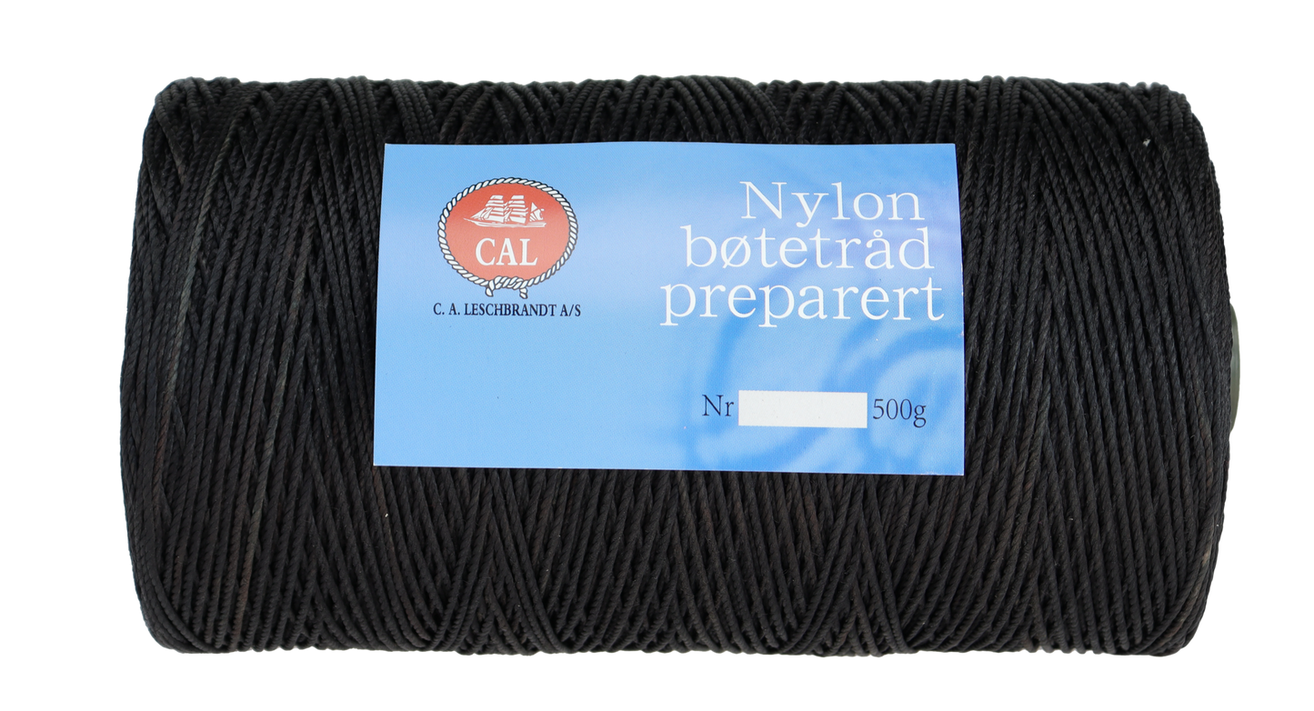 Bøtetråd Stenolbehandlet - Nylon - 0,5 kg - Spole Sort