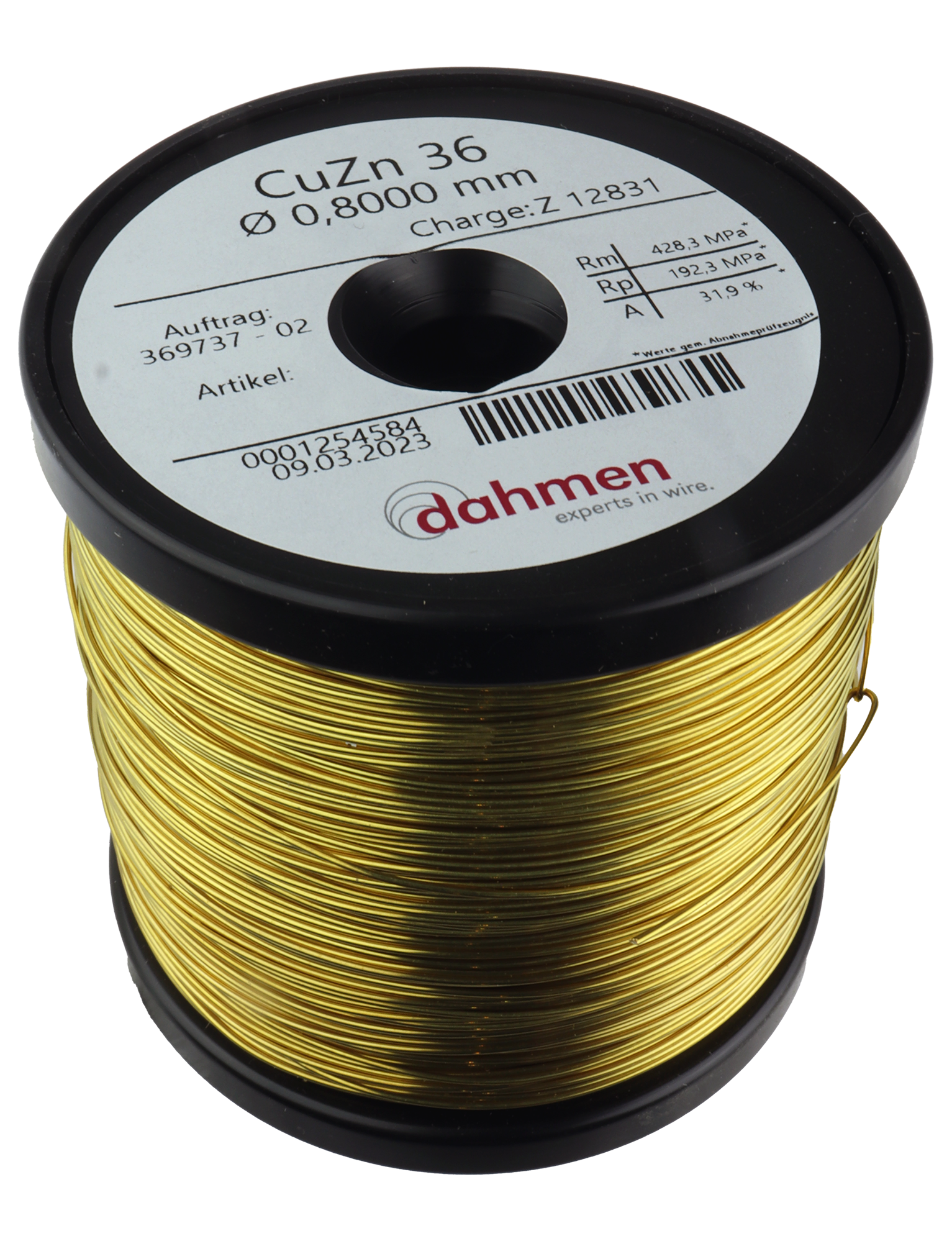 Messingtråd - 0,8 mm - 1kg - Spole