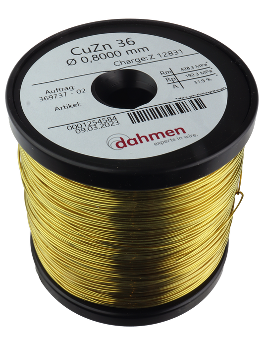 Messingtråd - 0,8 mm - 1kg - Spole