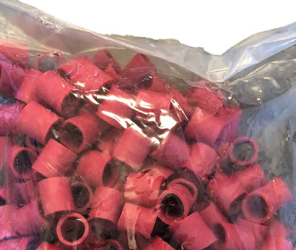 Hummerstrikk - 100pk - Rød - S/XS - 15 mm