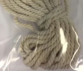 Råtnetråd Bomull 5m - 3mm - Teiner - Spøkelsesfiske - 10-12 Teiner