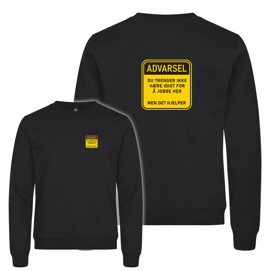 Idiot på jobb - genser