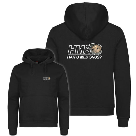 HMS Har`u med snus? - hettegenser Sort