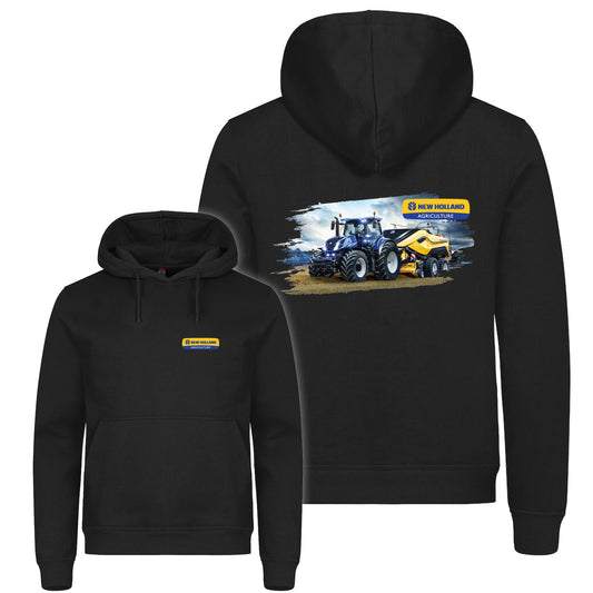 New Holland T7 Brushed - hettegenser Sort