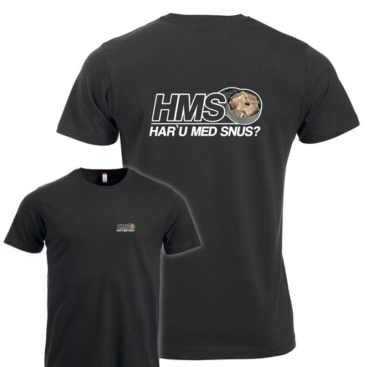 HMS Har`u med snus? - tskjorte Sort