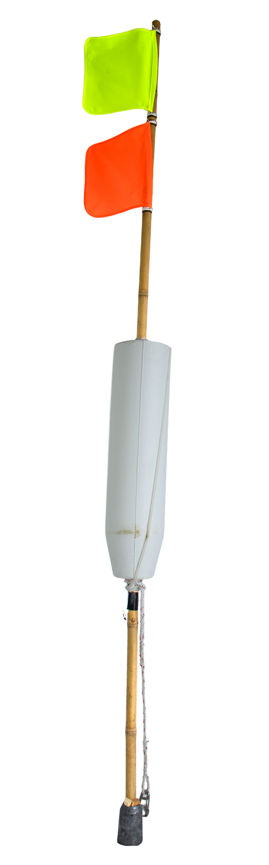 Flaggbøye - 230cm - 2 Flagg - Vest/Nord - Garnbøye