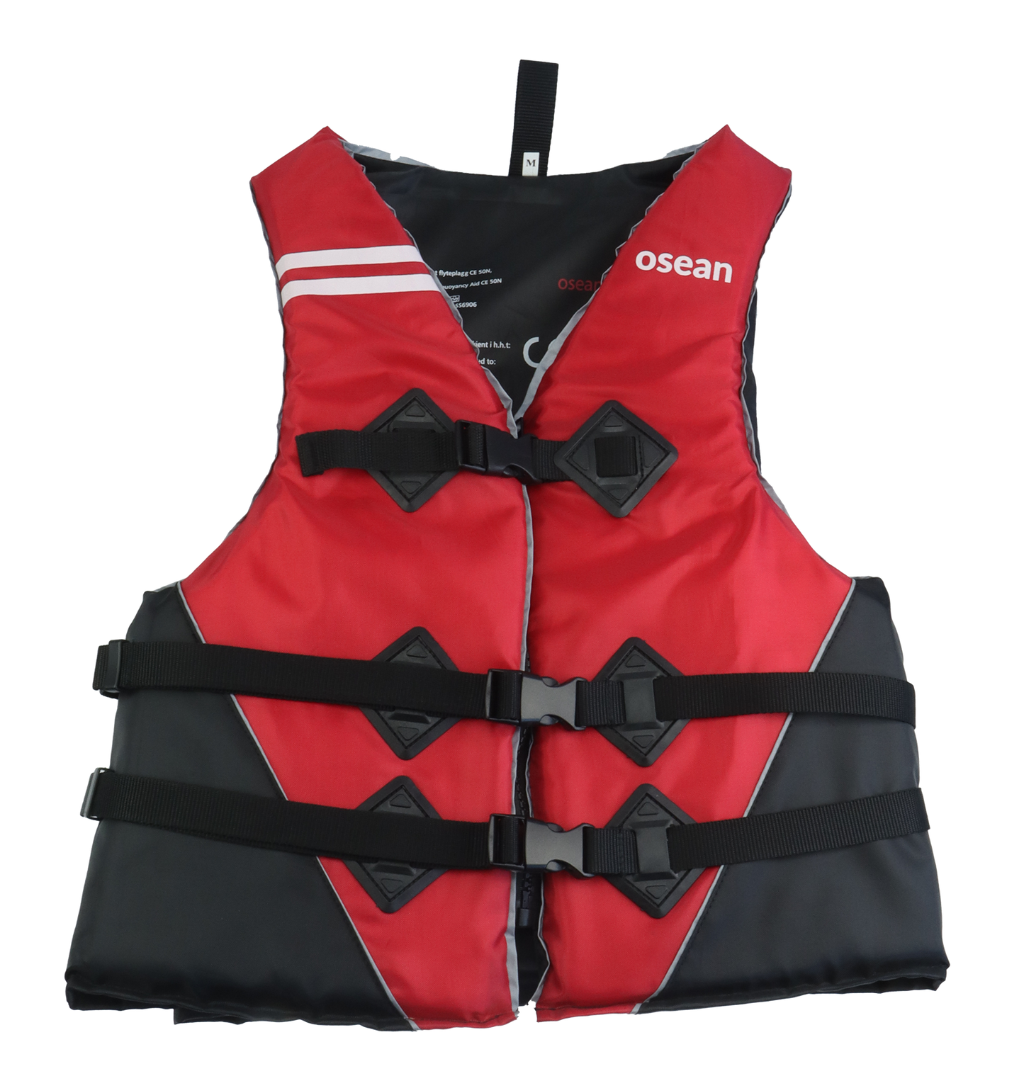 Osean Sport Reflex Flytevest 50N - Rød/Svart - Str. S-XXL