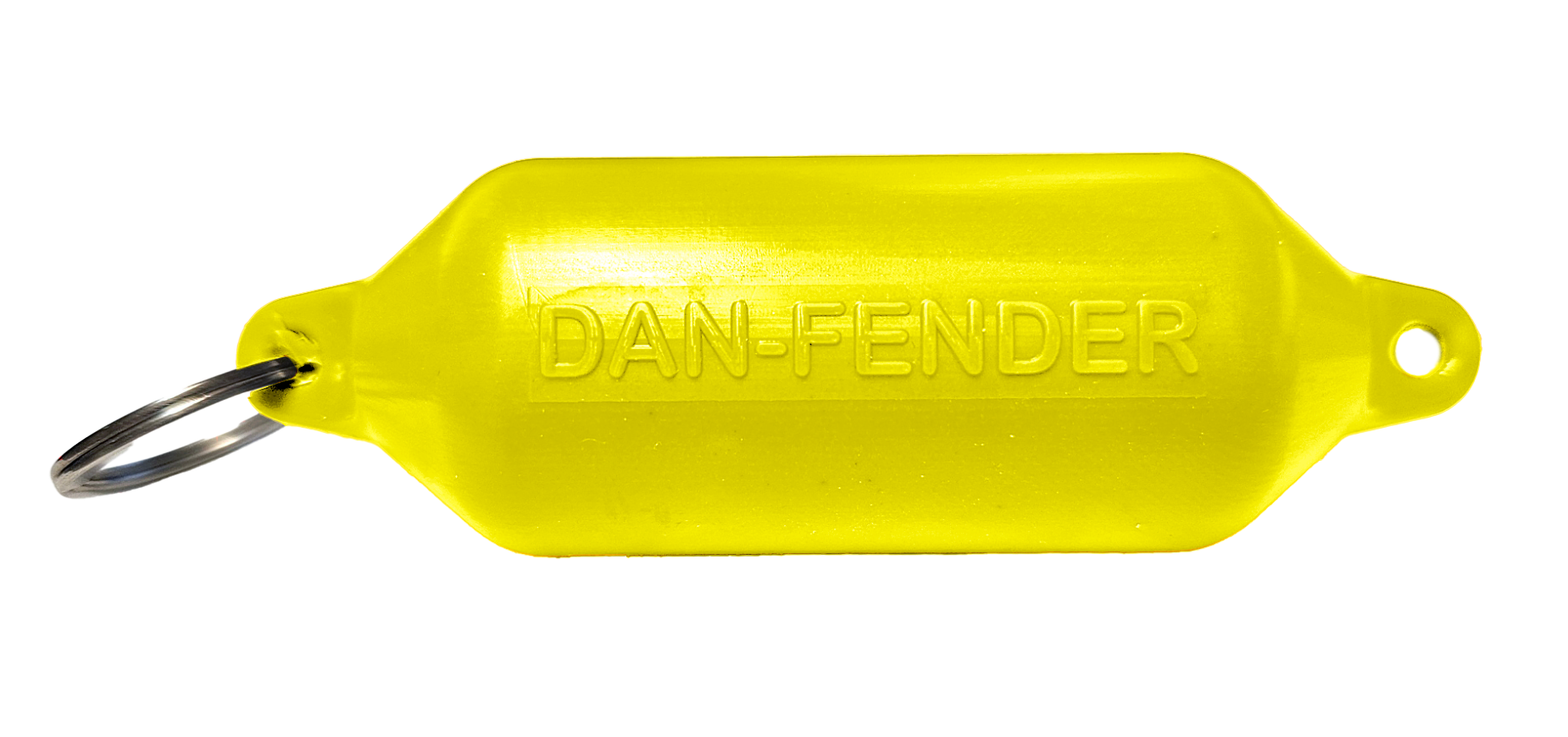 Danfender Nøkkelring Flytande – 1pk – Gul – 31x100mm – Båtnøkkel