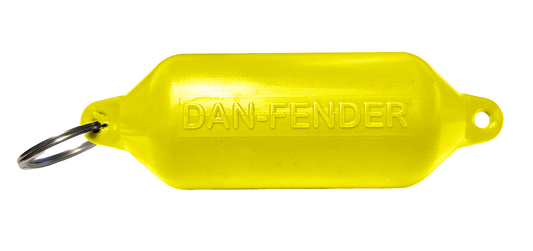 Danfender Nøkkelring Flytande – 1pk – Gul – 31x100mm – Båtnøkkel