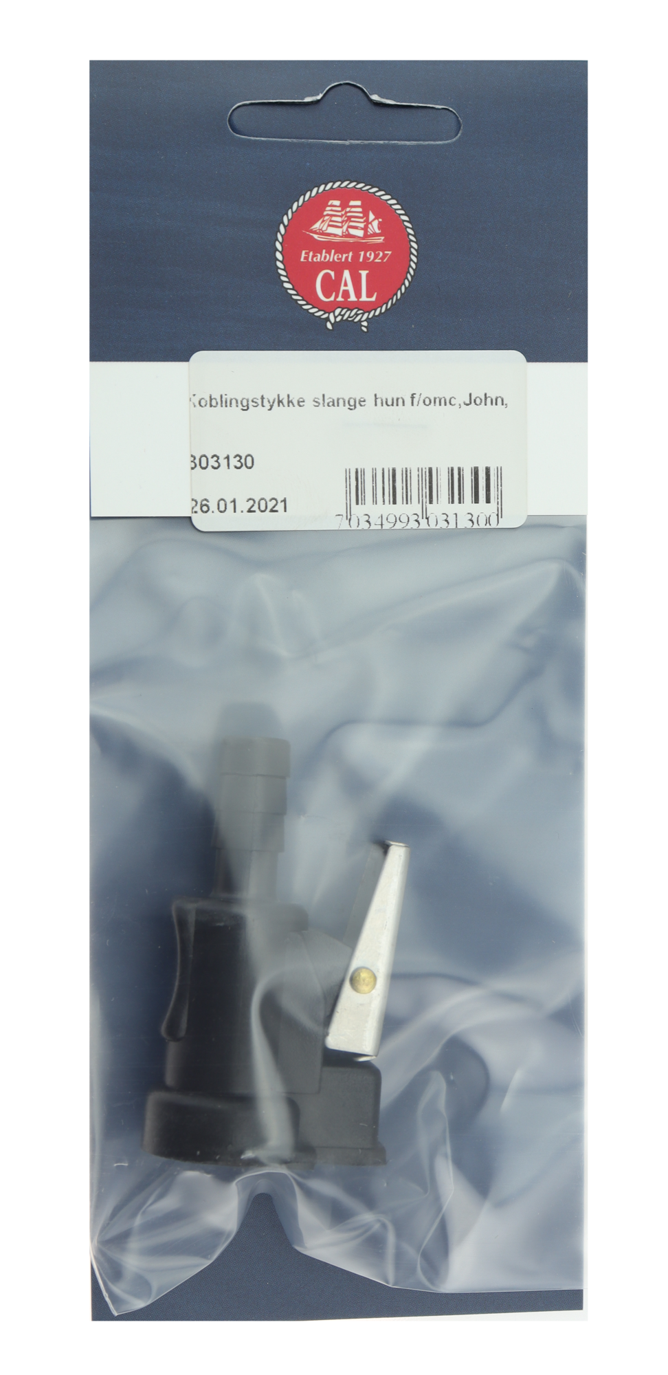 Koplingstykke Slange Hun – OMC / Johnson / Evinrude – 3/8"