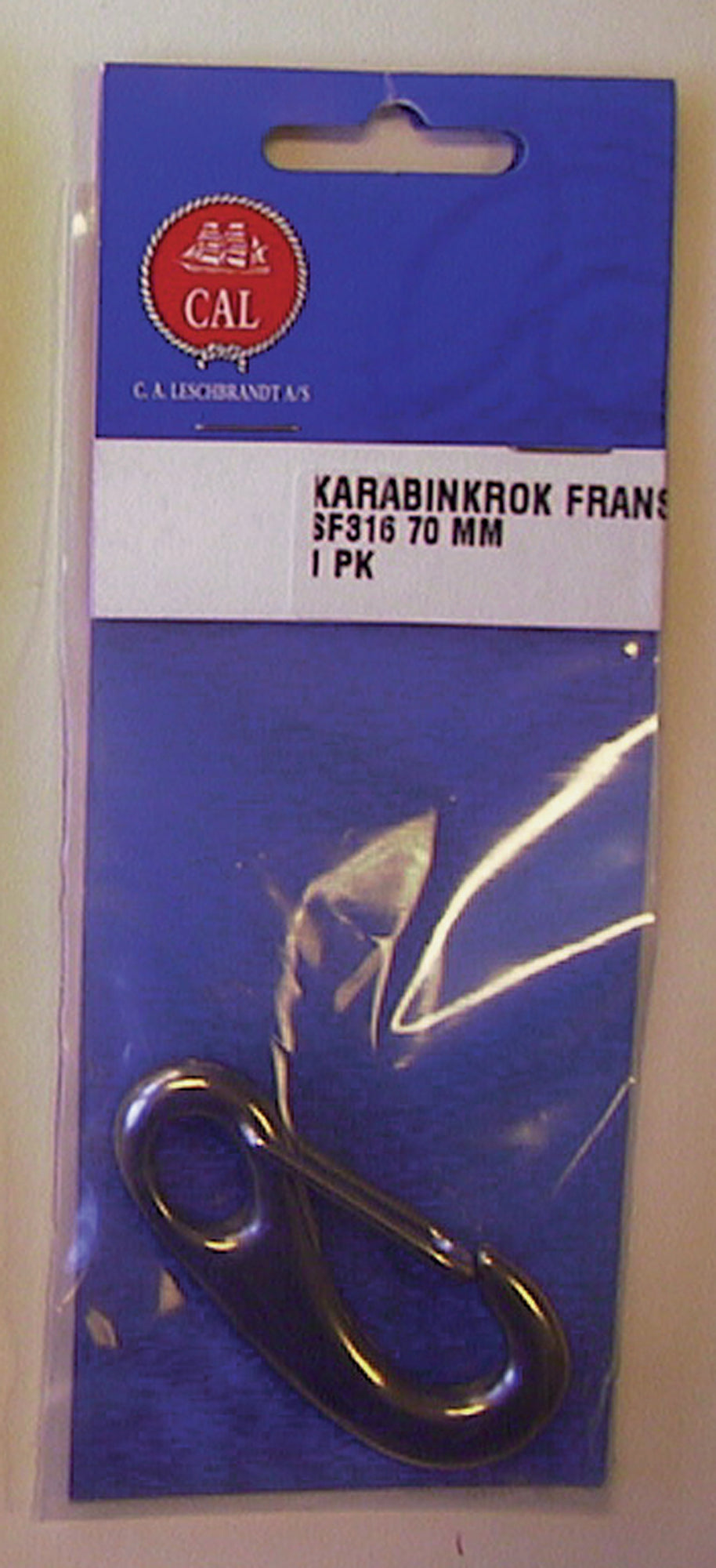 CAL Karabinkrok fransk - Syrefast SF316 - Blister - Fleire størrelsar