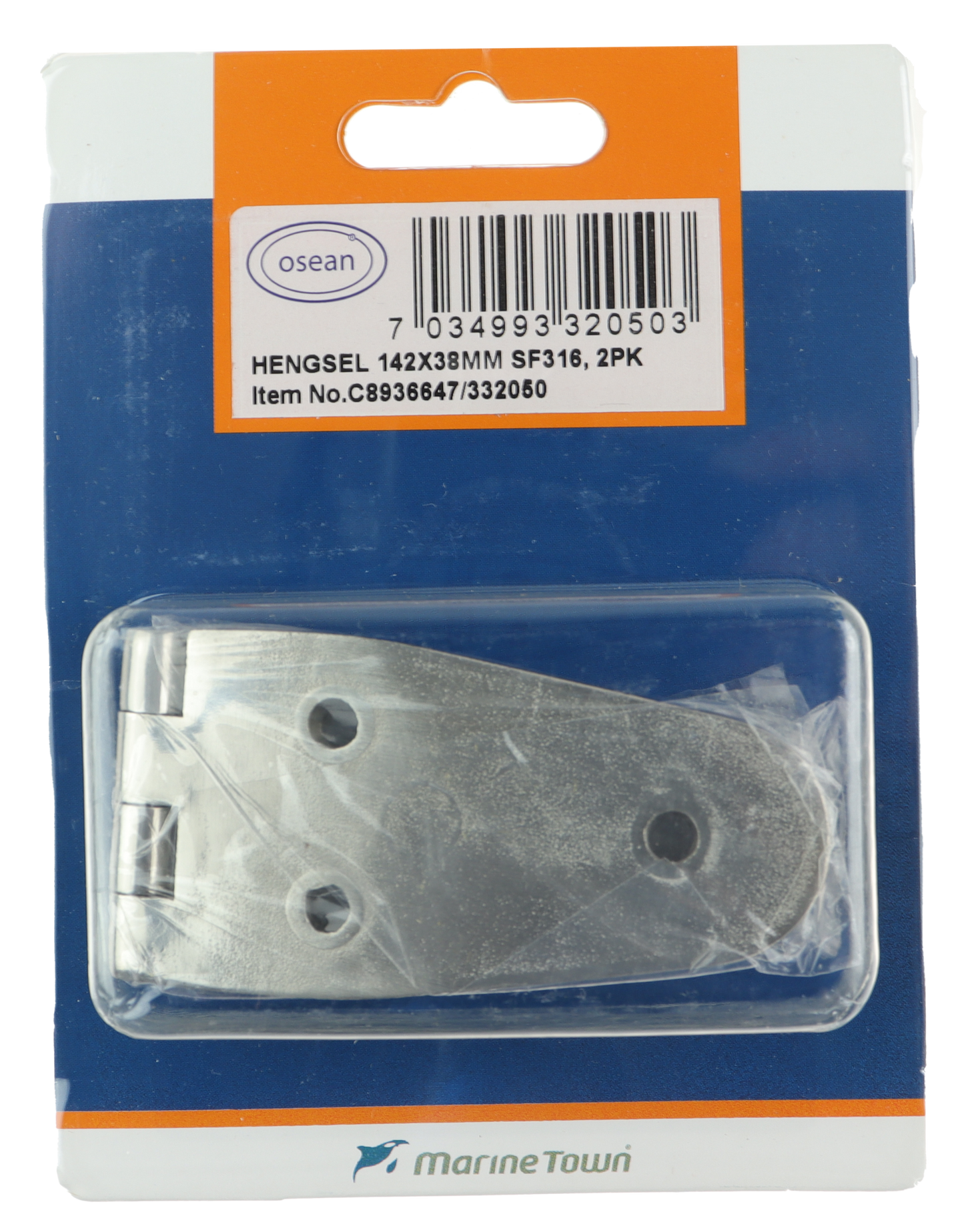 Osean Hengsel syrefast støpt - 2pk - SF316 - 142x38mm