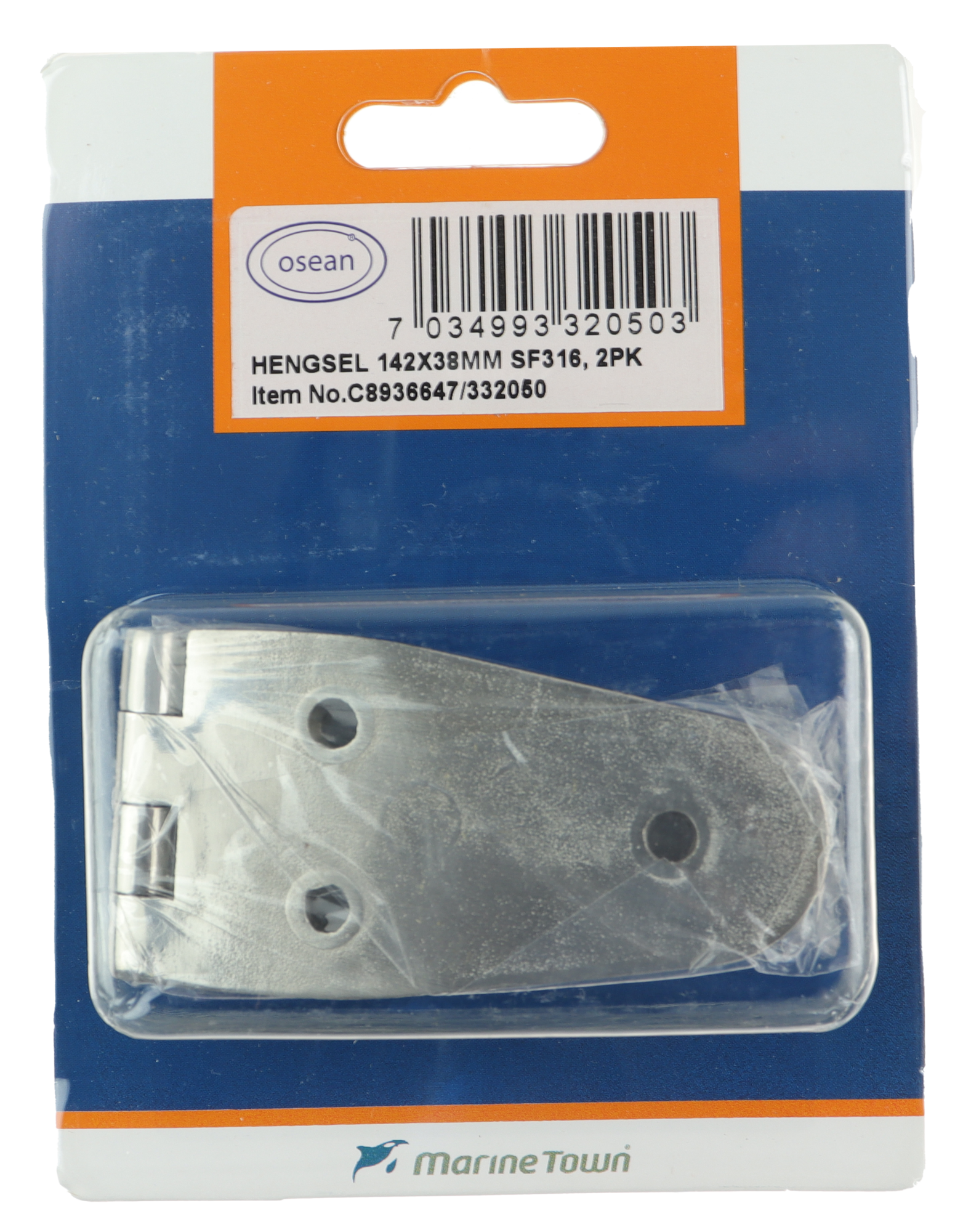 Osean Hengsel syrefast støpt - 2pk - SF316 - 142x38mm