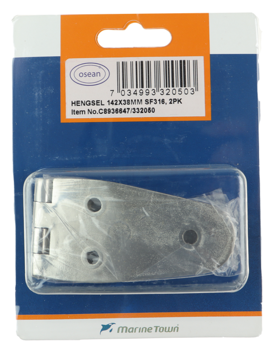 Osean Hengsel syrefast støpt - 2pk - SF316 - 142x38mm