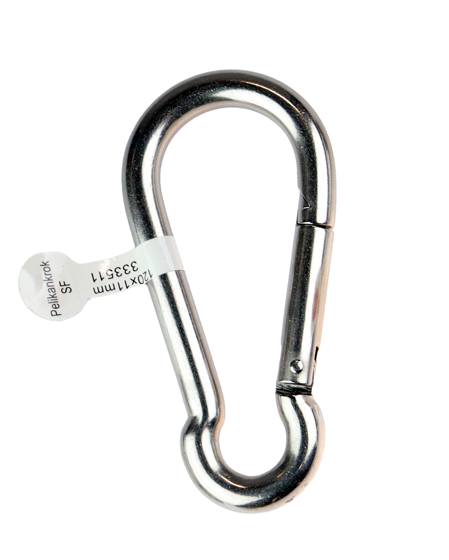 CAL Karabinkrok liten - Syrefast AISI316/A4 - 40x20mm - WLL 36kg 11