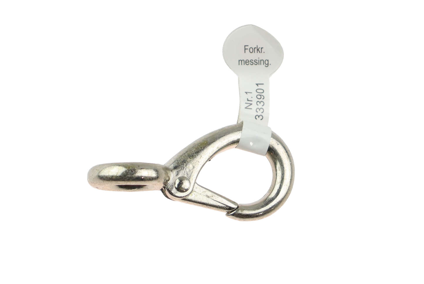 CAL Karabinkrok - Messing forkrommet - Flere størrelser 15x70mm