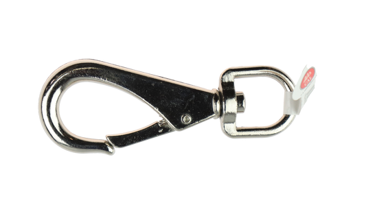 CAL Karabinkrok med svivel - Forkrommet stål - Flere størrelser 16x82mm