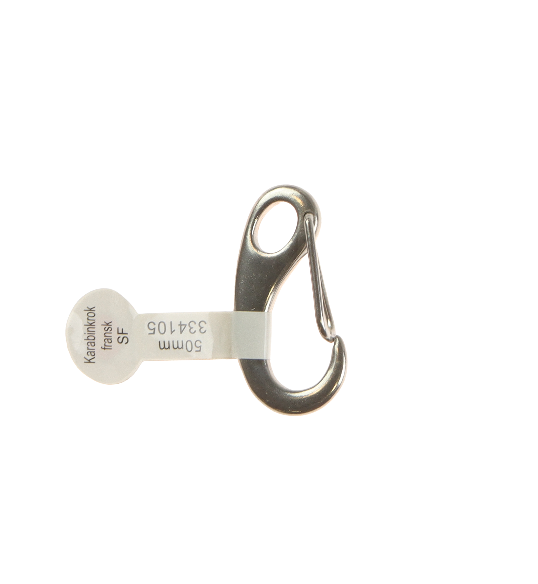 CAL Karabinkrok fransk - Syrefast AISI316/A4 - Flere størrelser 50mm