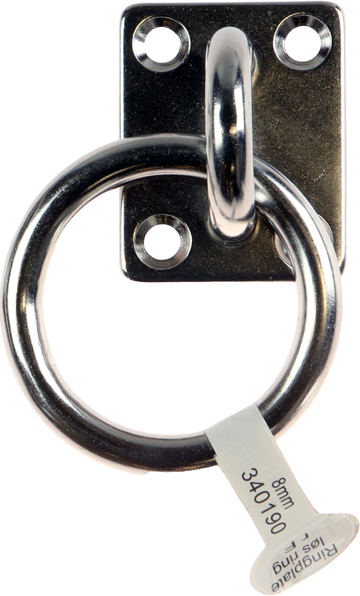 CAL Ringplate med løs ring - Rustfri - 40x50mm 6