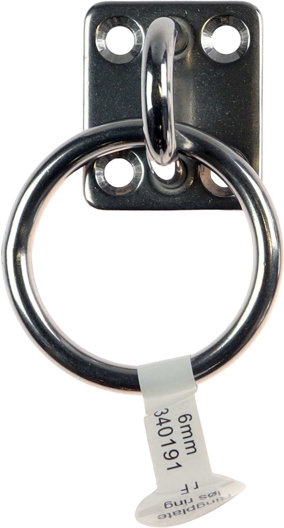 CAL Ringplate med løs ring - Rustfri - 40x50mm 8