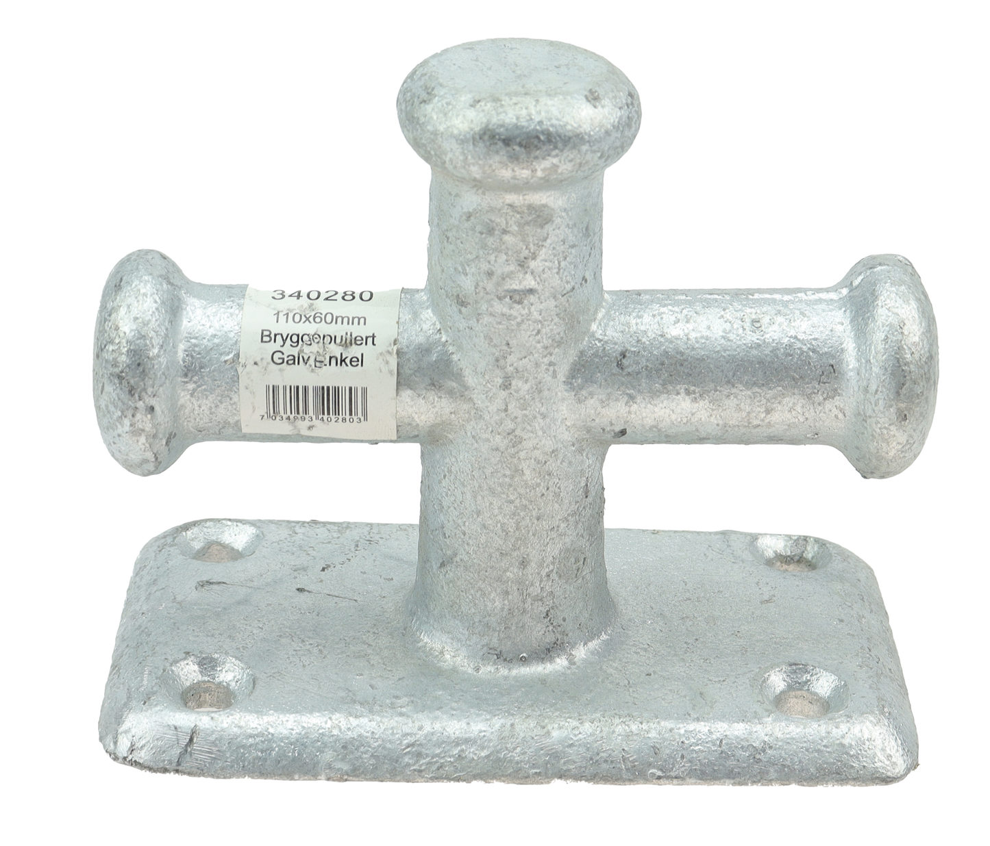 CAL Bryggepullert - Enkel - Galvanisert - 110/140 mm