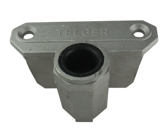 Åregaffelfeste – Side – Aluminium – 63 mm