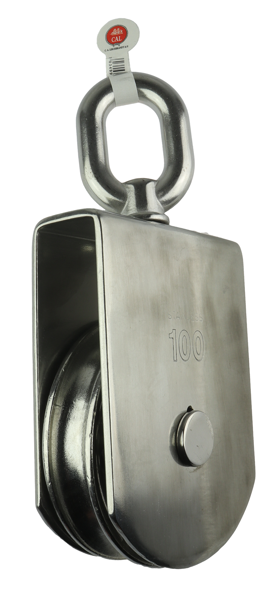 CAL Blokk enkel - Rustfri RF304/A2 - Fleire størrelsar 100mm
