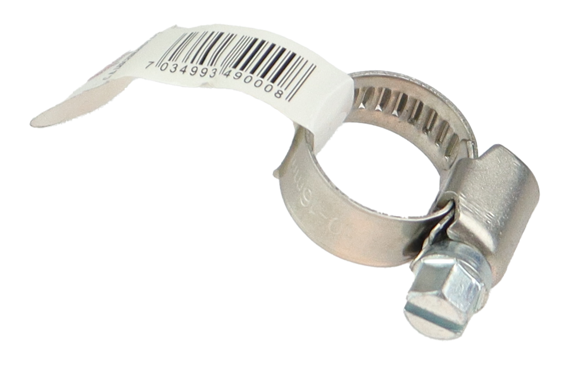 CAL Slangeklemme rustfri - AISI304/A2 - Lukket type - Flere størrelser 10-16mm