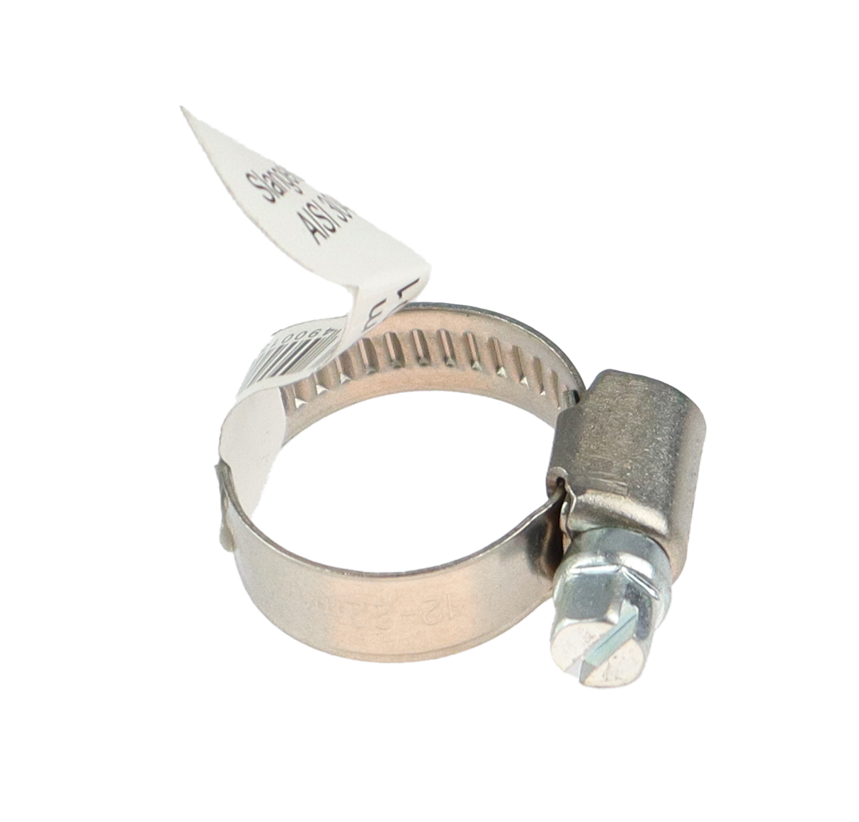 CAL Slangeklemme rustfri - AISI304/A2 - Lukket type - Flere størrelser 12-22mm