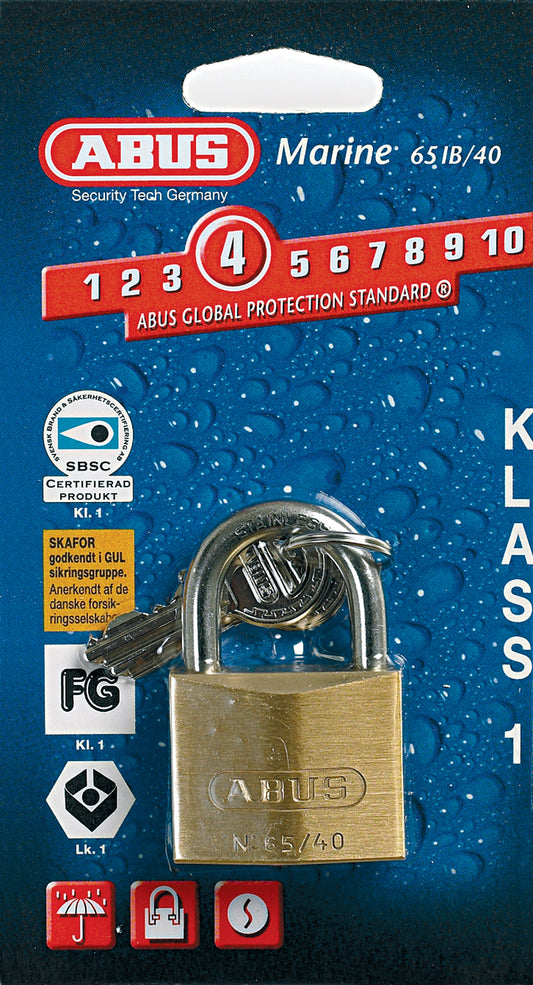 Abus Hengelås Marine FG1 85/50 – Messing – 50mm