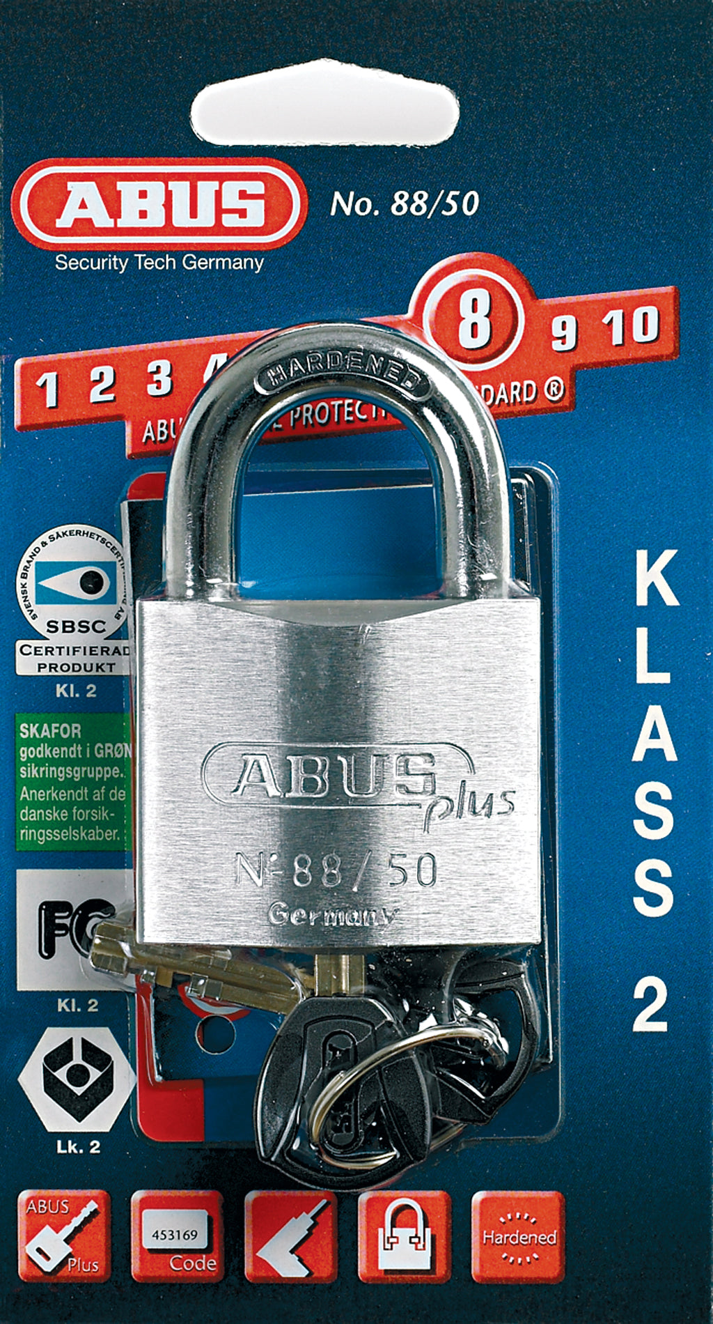 Abus Hengelås Marine FG2 88/50 – Høg Sikkerheit – 50mm