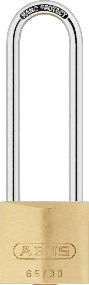 Abus Hengelås 65/30 HB60 – Lang bøyle – Messing 30mm