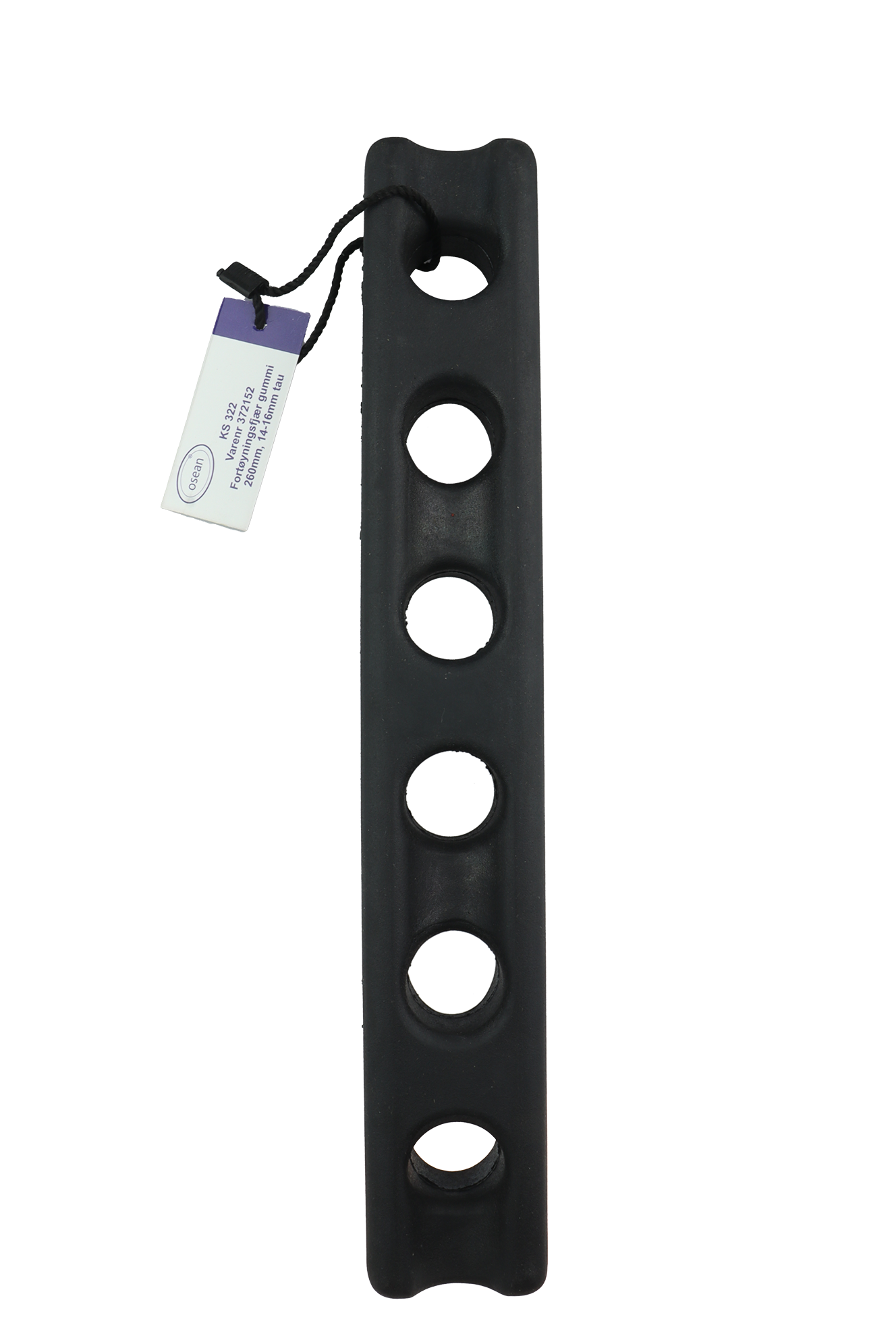 Osean Fortøyningsfjær – EPDM Gummi – Fleire Lengder – For 8–20mm Tau Osean Fortøyningsfjær rykkdemper - Gummi - 210 mm, 12-14 mm tau