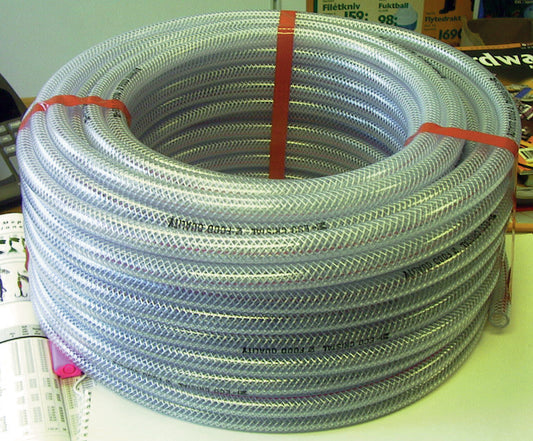 PVC Polyesterarmert Slange – 50m Kveil – 16mm, 19mm eller 25mm Kveil