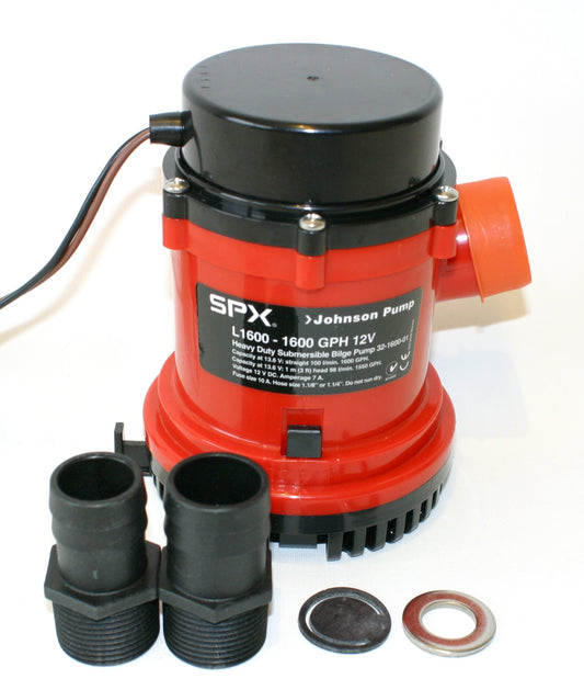 Johnson Pump Lensepumpe L1600 - 12V - 1600 GPH - 6000 L/t - Profesjonell