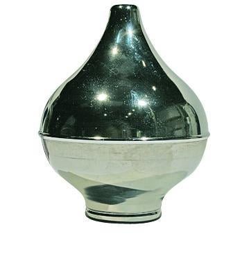 Flaggstangkule - 120mm - Sølvfarget Aluminium