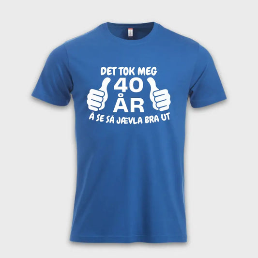DET TOK MEG 40 ÅR Å SE SÅ BRA UT! Blå