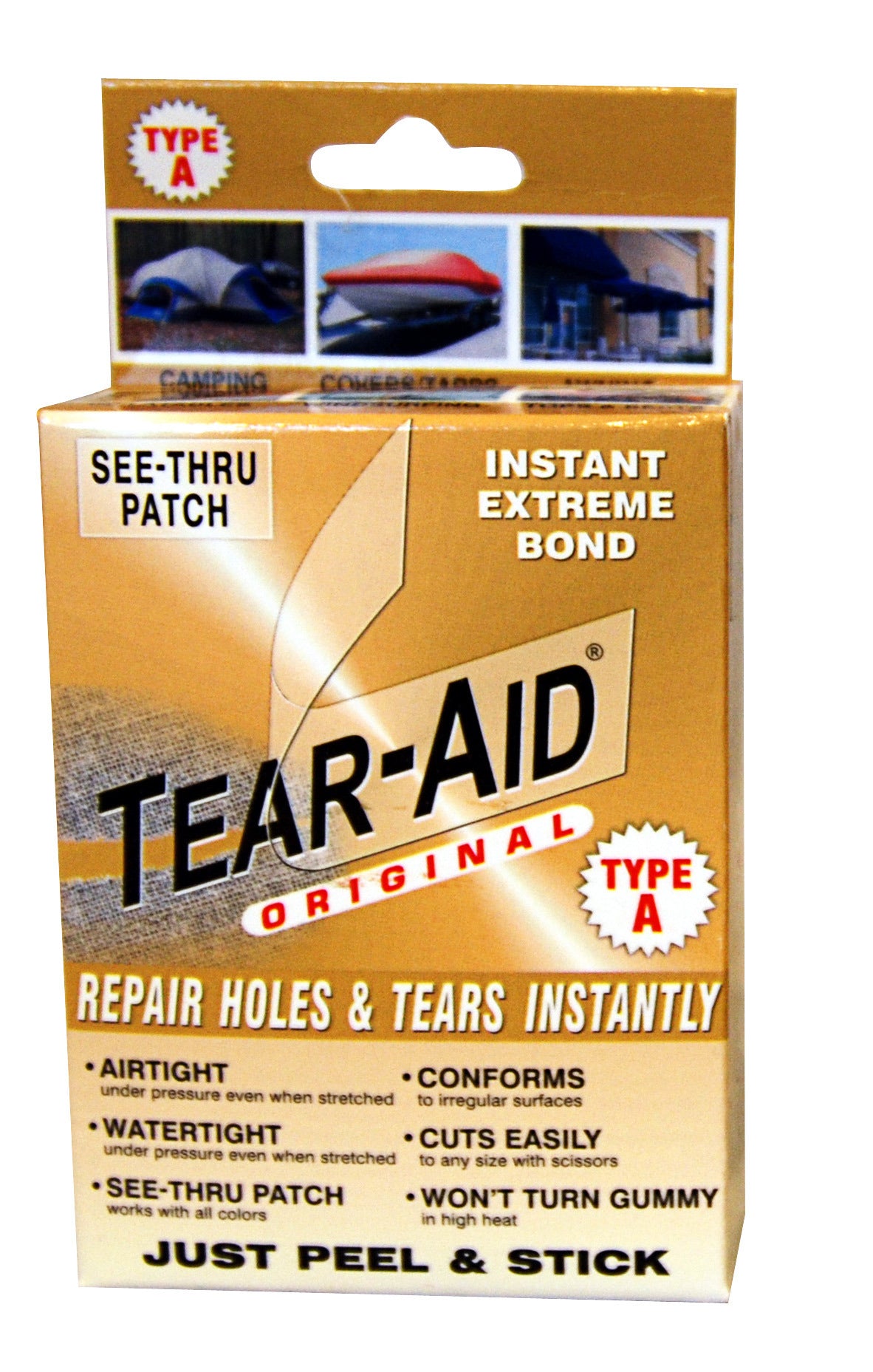 Tear-Aid Type A – Reparasjonslapp for Tekstil – Vasstett