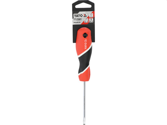 Yato Flatskrutrekker – S2 Stål – Magnetisert Spiss – Ergonomisk Grep 150 mm